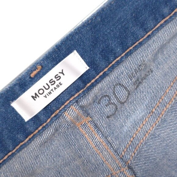 NWT MOUSSY VINTAGE Women's Jeans 30 JAPAN MADE Helendale Skinny Distressed HOWA - Picture 2 of 14